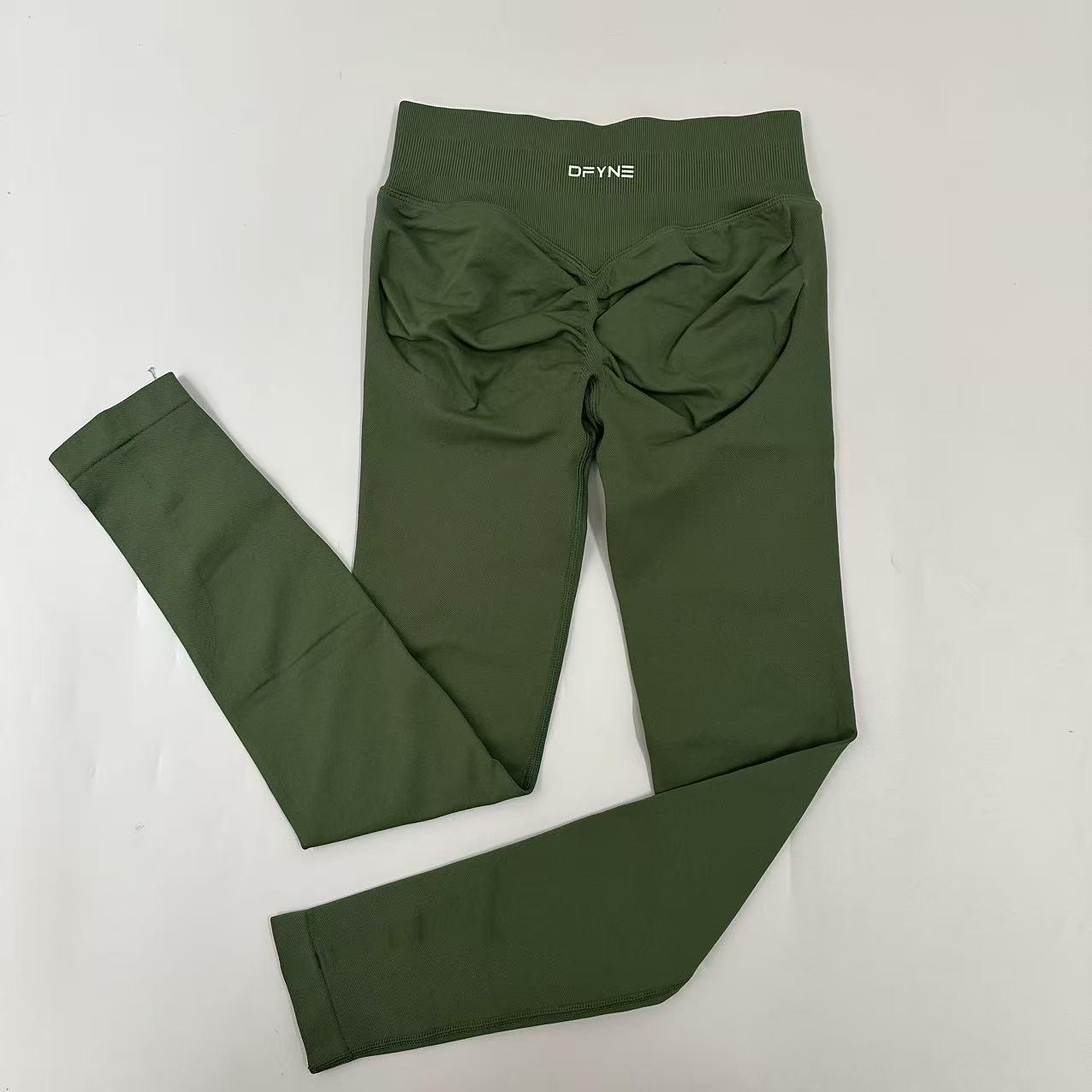 Dfyne Impact High-waist women's tight-fitting trousers and seamless yoga pants, suitable for sports, cycling and outdoor activities.