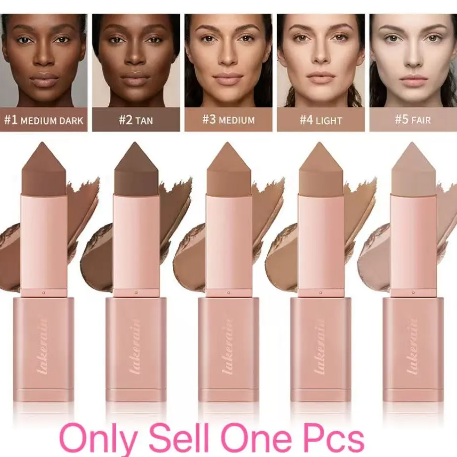 Multi-Functional Face Contouring Stick, Long-Lasting Waterproof Highlighter, Creamy Bronzer Stick, Perfect for Sculpting and Brightening