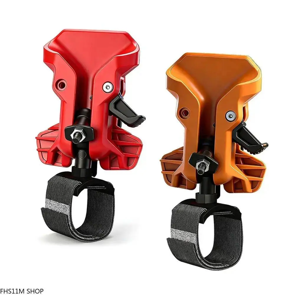 Heavy Duty Metal Tool Belt Clip, Hard Power Tool Holster with Quick Release Double Lock & Elastic Strap, Quick and Easy Installation for Drills, DIY, and Construction Work, Handyman, Home Renovations