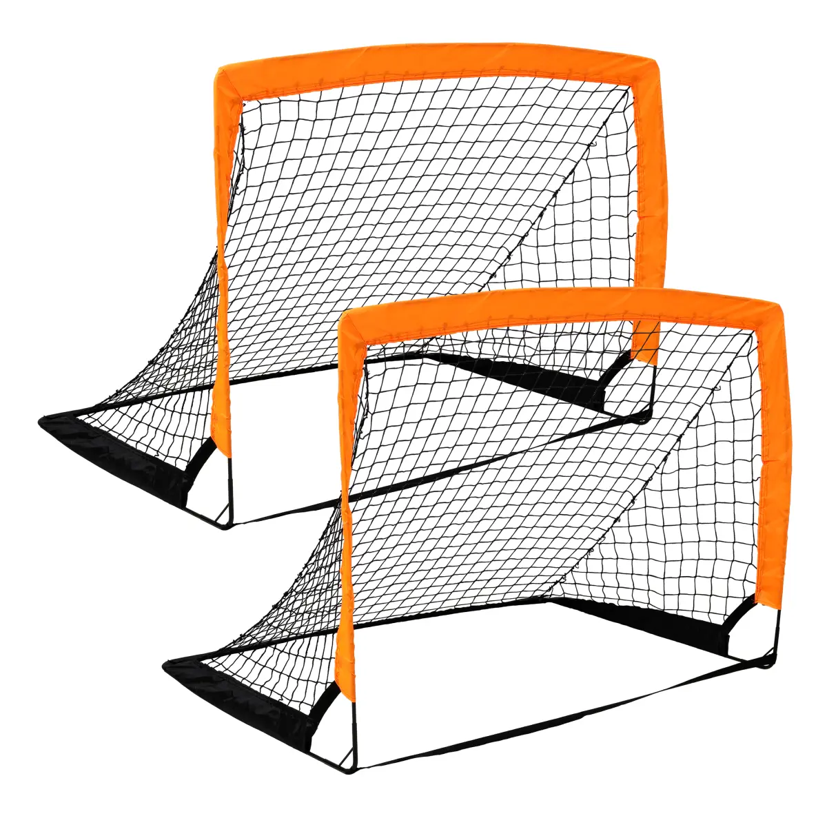 2 Pack Pop Up Soccer Goals, Portable Soccer Nets for Kids Youth Adults, Outdoor Soccer Goal Set for Backyard Games & Soccer Training
