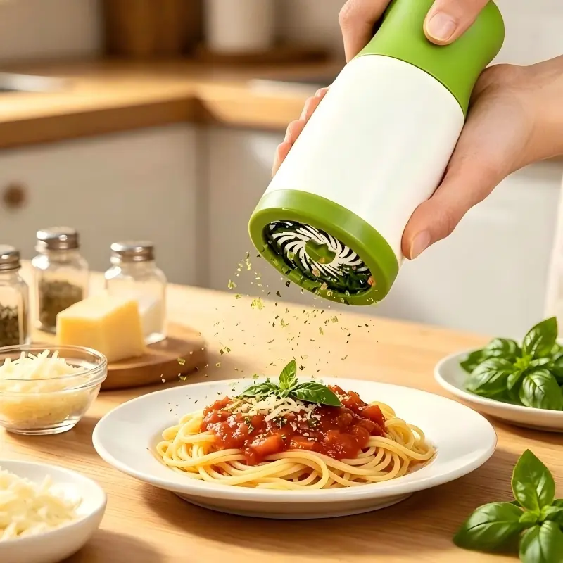 Cilantro Chopper, Manual Herb Shredder, Vegetables Chopper. Works for Pepper & Various Spices. Ergonomic Handheld Spice Grinder for Kitchen