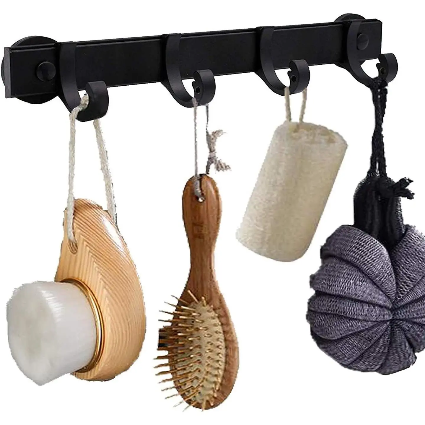 Magnetic BBQ Tool Rack, Universal Fridge Organizer Grill Cutlery Holder Towel Hanger - 4 Adjustable Rail Hooks Storage for Hanging Kitchen Utensils Tongs,Oven mitt,whisks,Hand Towel, etc.