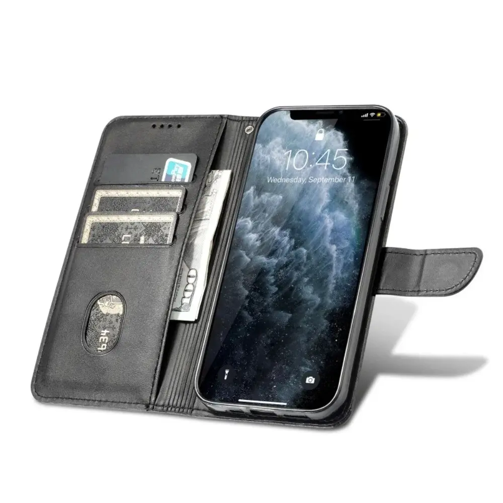 Leather Case for Samsung Galaxy Note20 Ultra, Flip Wallet Cover for Note 10 Pro, Phone Protector for Note9 and Note8