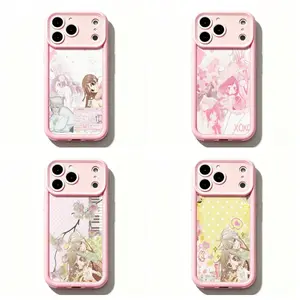 TY-Soft Pink Kamisama Kiss Durable Casing - Cute Phone Cover with Floral, Polka Dot Tomoe & Nanami Art, Pink Frame, Protection - for iPhone 11,12 Mini,13 Mini,14,15,16,17 Air Pro Max & Samsung S26,S25,S24,S23,S22,S21 - Fan Gift Accessory