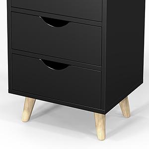 OmySalon 4-Layer Salon Storage Cabinet, Beauty Barber Salon Styling Station Organizer Equipment, Hair Stylist Station Set with 2 Hair Dryer Holders, 4 Drawers and Raised Table Legs