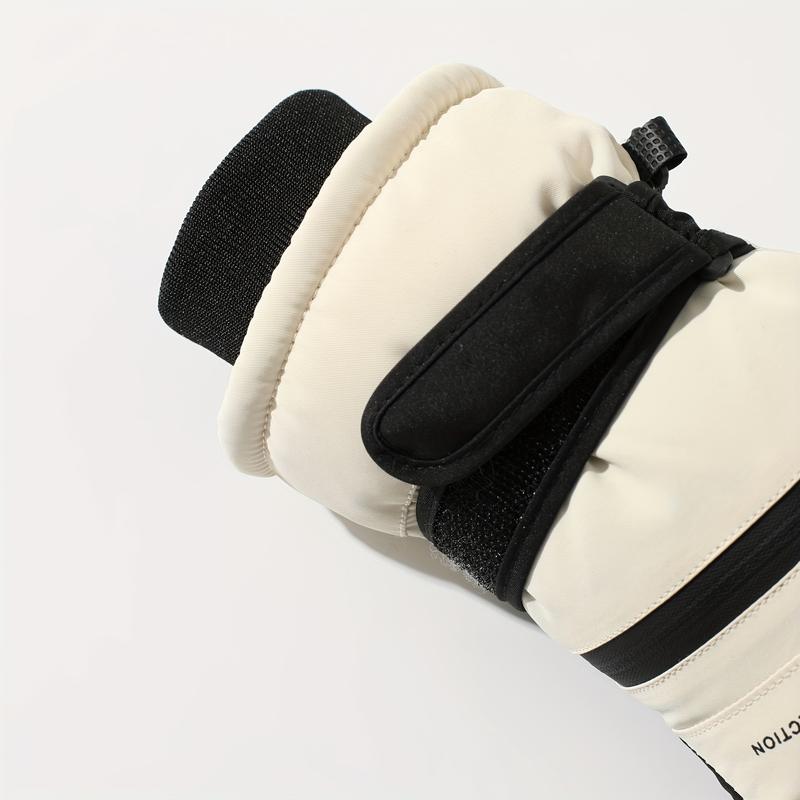 Ski gloves for women, warm and insulated, touchscreen compatible, waterproof, suitable for cycling, outdoor activities, and snow sports; also available for men, windproof, and with thickened fleece lining for winter use.