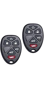 Fob Replacement Fits for Chevy Tahoe Suburban GMC Yukon/Yukon XL Cadillac Escalade ESV/EXT 2007 2008 2009 2010 2011 2012 2013 2014 Entry Start Control 22951510