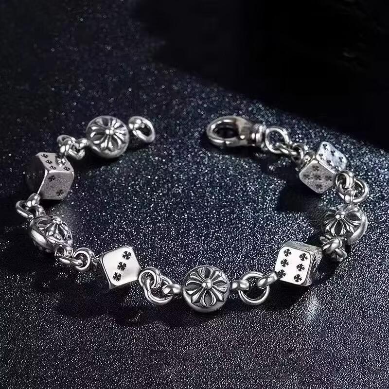 Bracelet bollywood New Arrival Trendy Roman Numeral Dice Cube Cross Charm Female Jewelry Hipster Style for Men & Women