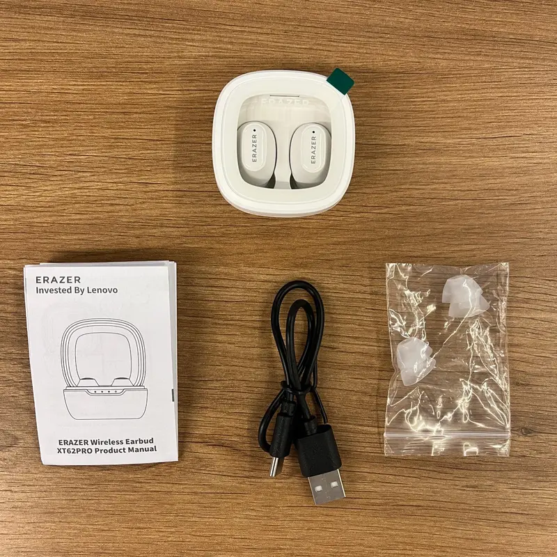 Product Introduction of ERAZER XT62PRO Wireless Earbuds with Mic, Fall Mini Headphones, In-ear Earphone, IPX5 Waterproof Earphone 80