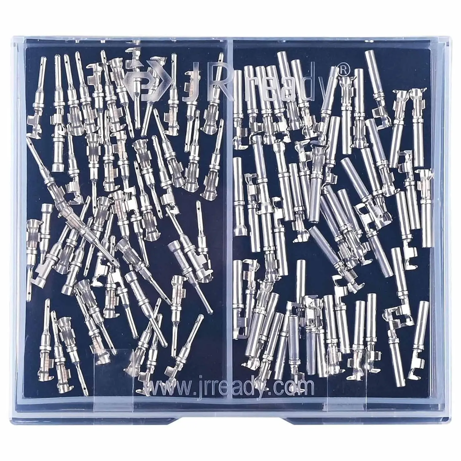 ST6255 Deutsch Connector Pins and Stamped Size 16 (100PCS/50 Pairs) - Nickel-Plated Deutsch Pins 1060-16-0122/1062-16-0122 for Automotive, Truck & Marine Wiring