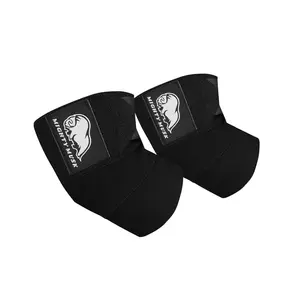 Flexible 40-inch elbow compression strap and joint support brace for bench press, powerlifting, and pressing - Weightlifting Elbow Wraps (One Pair)