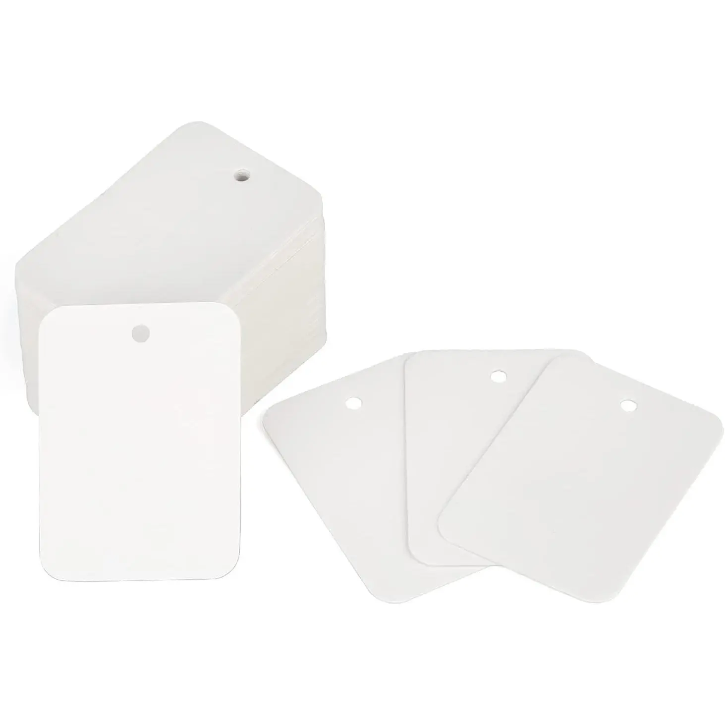 1000 PCS Price Tags,1.9 X 1.3 in White Paper Tags, Blank Clothing Size Labels Coupon Tag, Unstrung Marking Label Tag with Exquisite Box Package for Retail, Business, Garage Sales, Party Favors