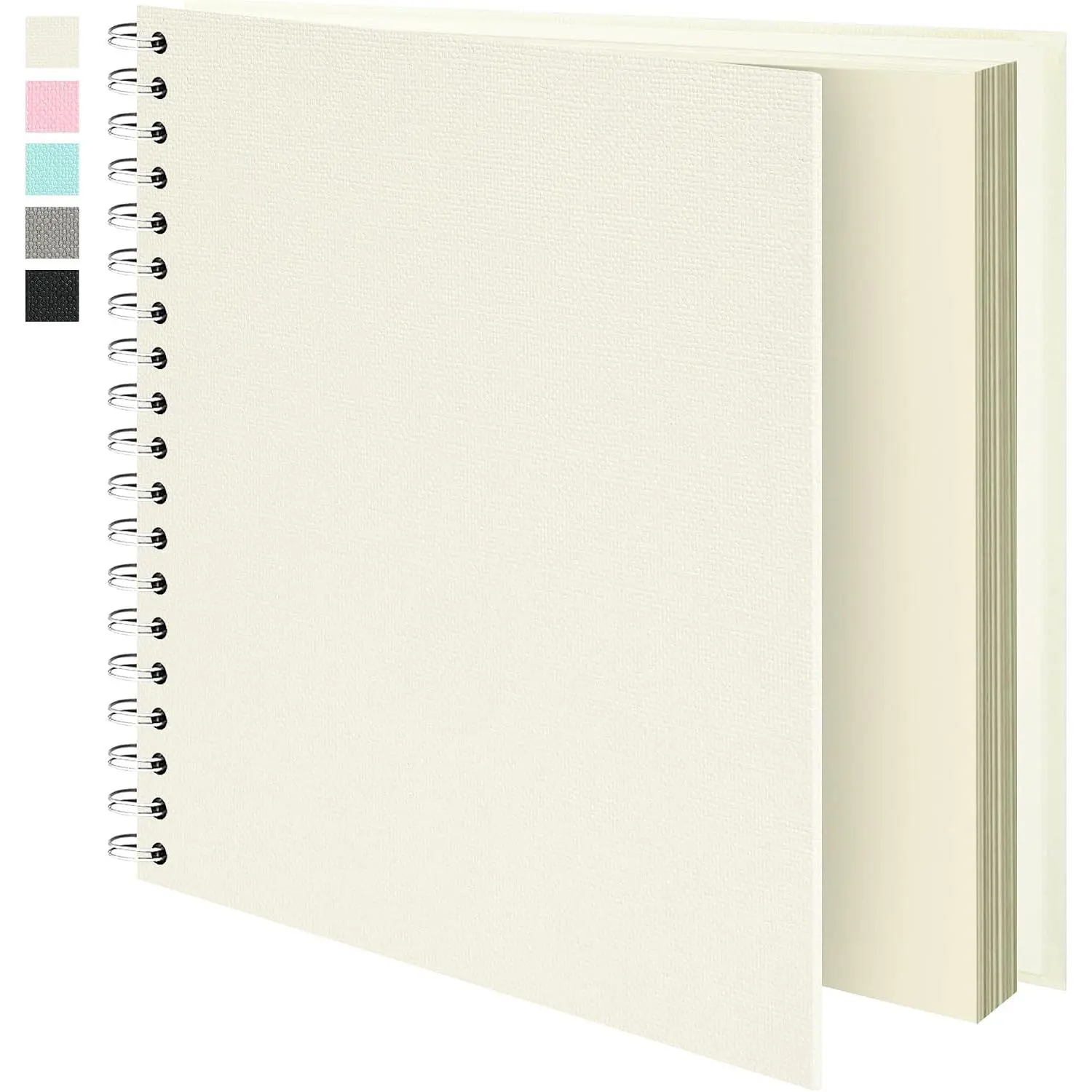 Scrapbook Album,40 Pages,8x8 Inch,Sophora Beige | Textured Paper Cover,Travel Scrap Book Photo Albums,Memory Book – Wedding,,Family,Graduation,Pets