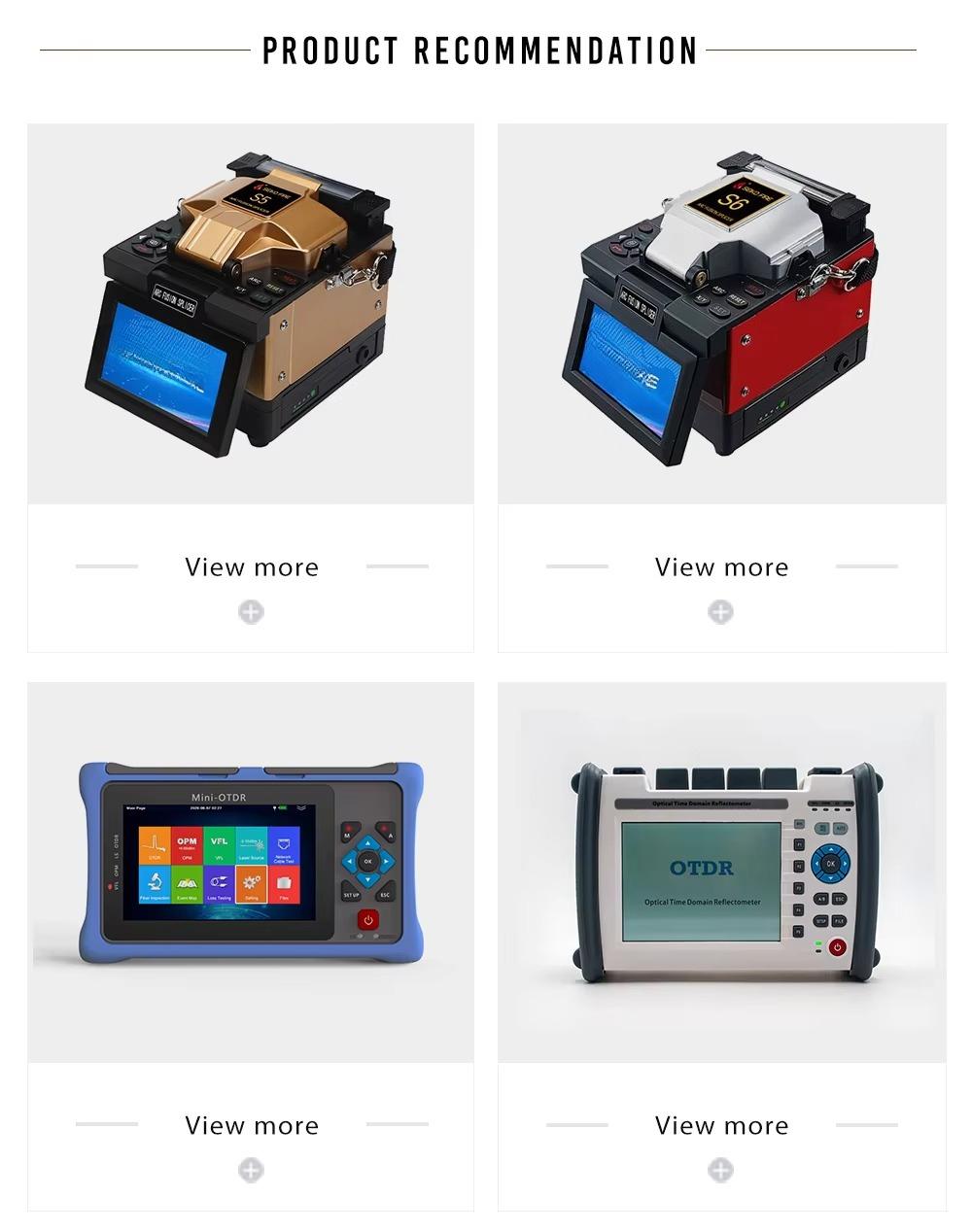 Factory Customized Fiber Optic Equipment Low Splicing Loss Fusion Splicer Machine S6