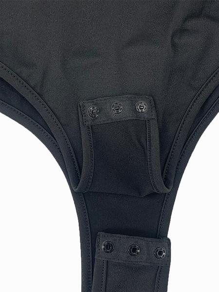 Women's Slim-Fit Fall Winter Bodysuit, Casual Basic Round Neck Long Sleeve Underwear, Moderate Fabric Thickness, Comfortable & Stylish Clothes