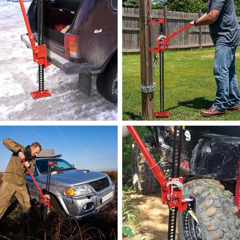 【GARVEE】3 Ton Heavy-Duty Farm Jack: Versatile 33" and 48" Utility Options with 6600 Lbs Capacity for ATV, UTV, SUV, Tractor, and Truck Use - Perfect for All Your Lifting Needs! Tire Inflator Tool Tire Inflator Pump
