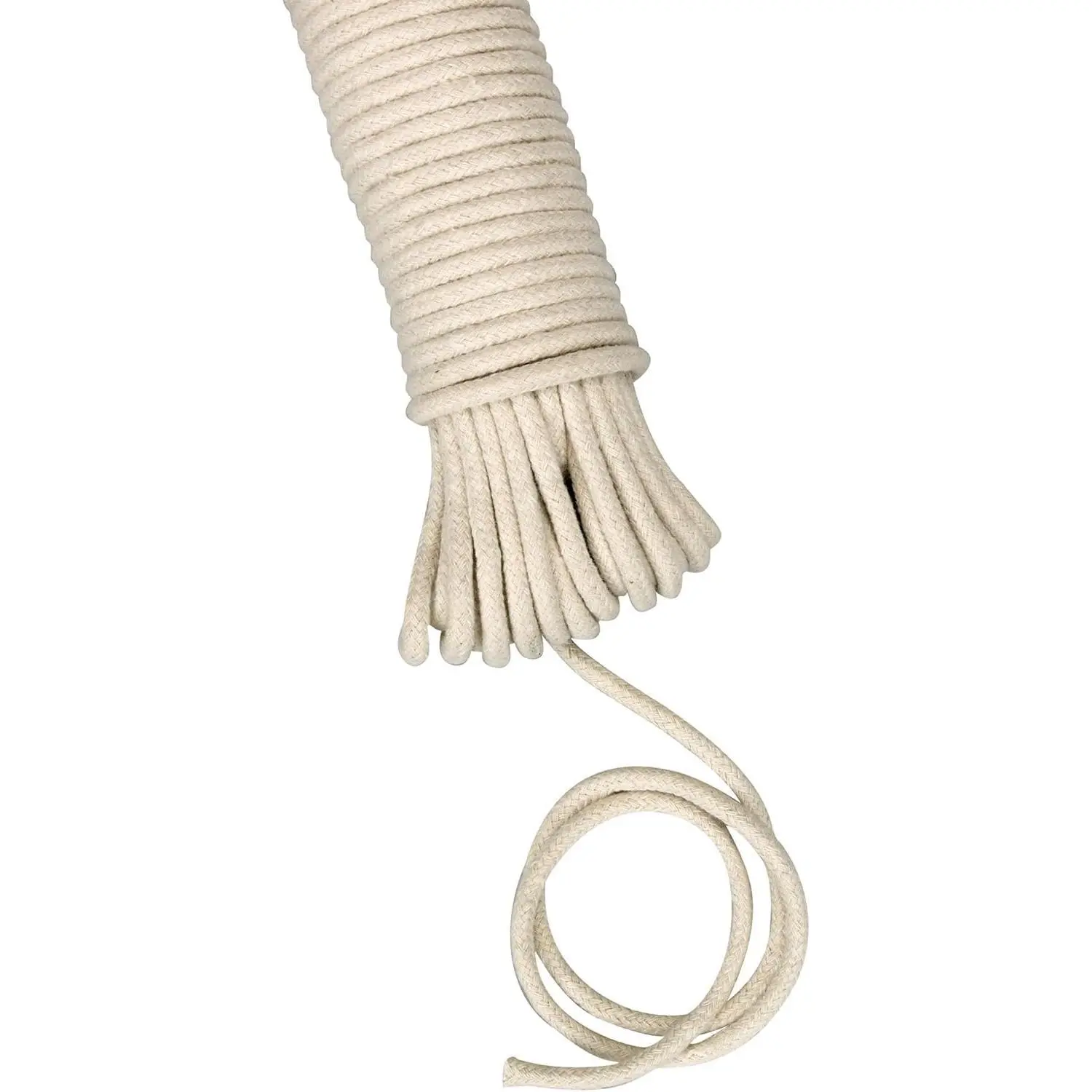 All-Purpose Cotton Clothesline Rope, 100, Off White