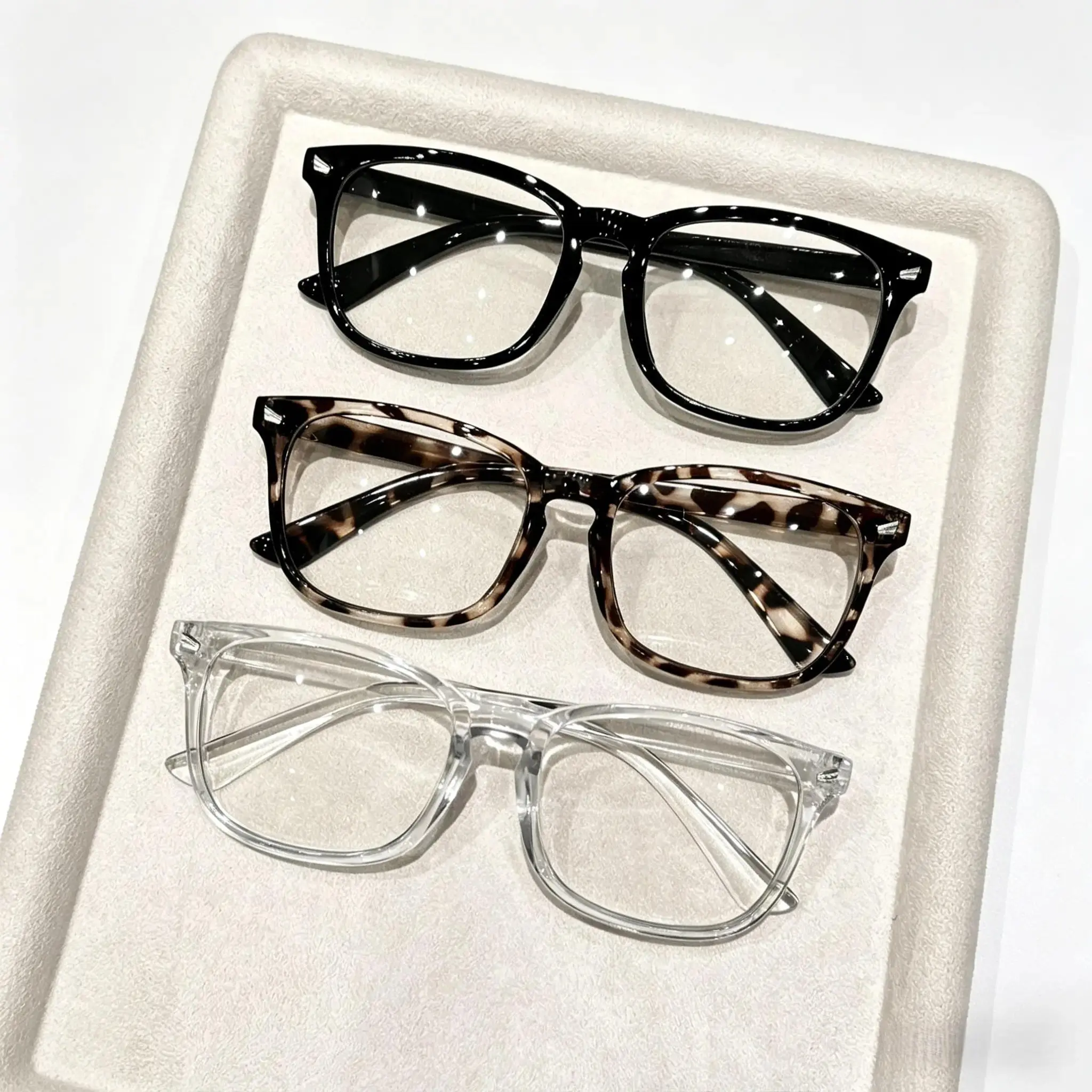 Women's 3-Pack Leopard Pattern Blue Light Glasses - Fashion Accessory Eyewear, One Size, Lightweight Everyday Eyewear for Work, Study