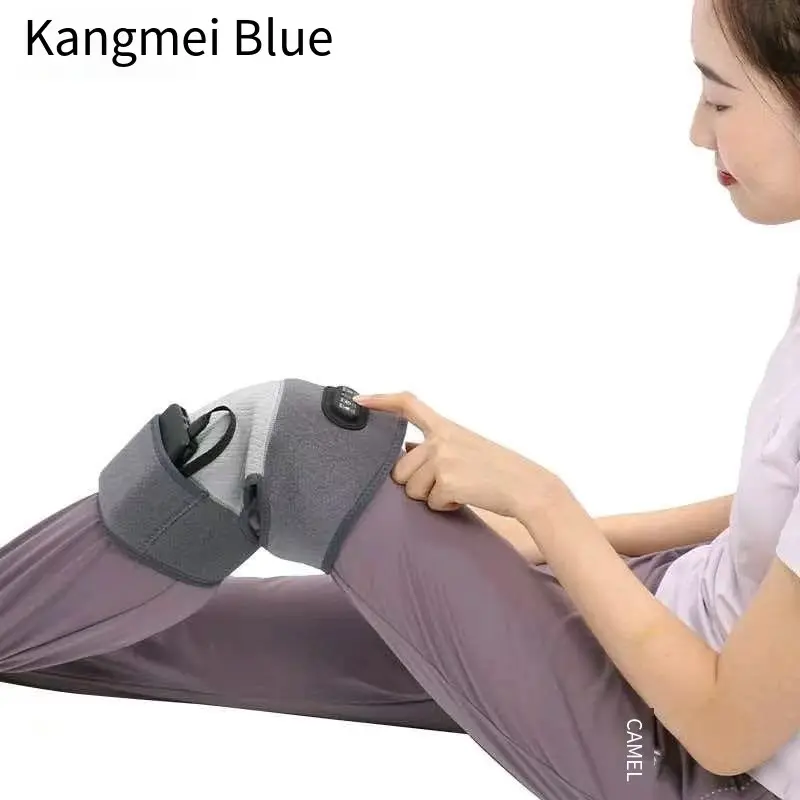 Electric Heating Vibration Knee Brace, Carbon Fiber Heating Module, Massage Function, Breathable Material, Adjustable Strap