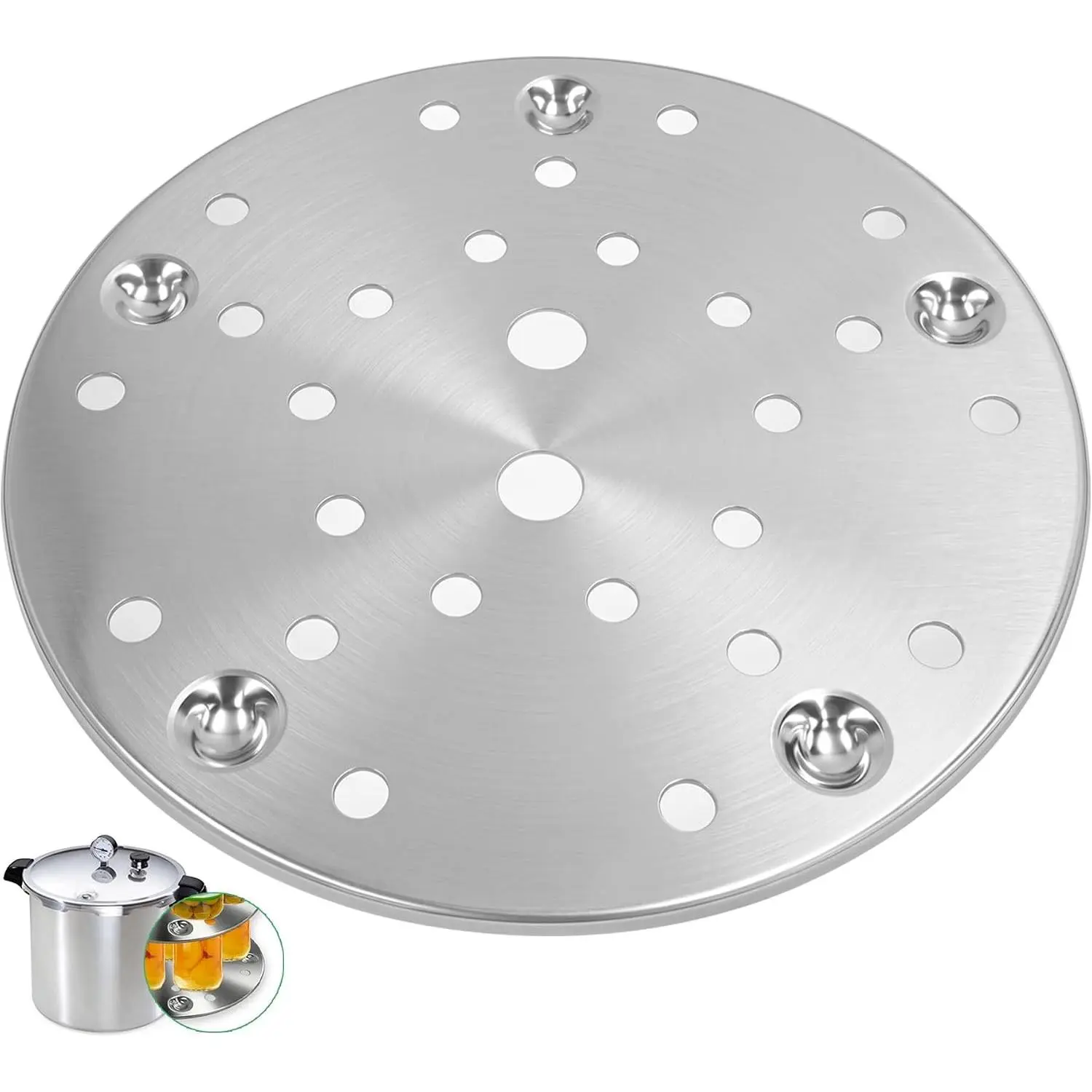 85707 11" Pressure Canner Rack Fit for Presto Pressure Canner 16-23 Quart Stainless Steel Pressure Cooker Rack Canning Racks Fit for Presto All-American, Pressure Cooker Canning Rack Universal 1-Pack