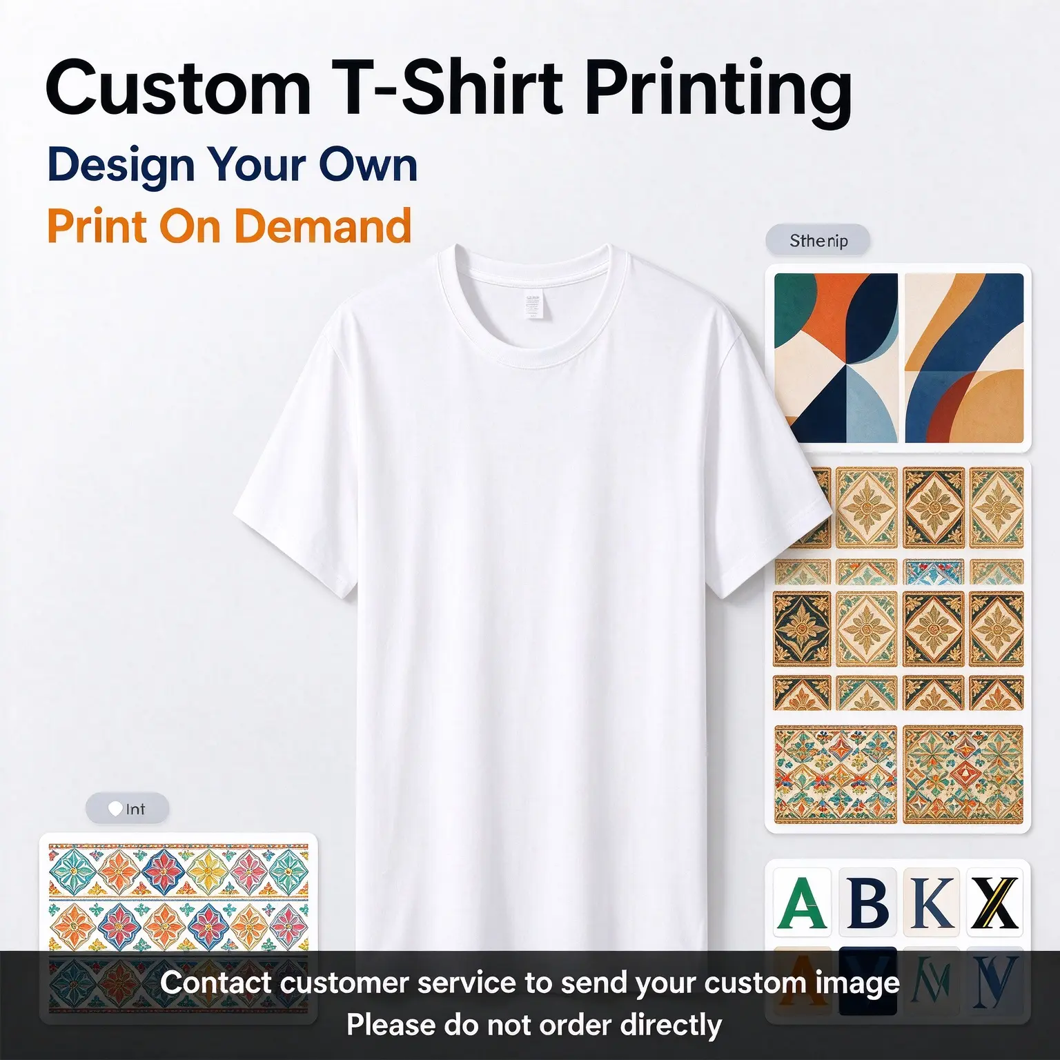 Custom T-Shirt Crewneck Sweatshirt Hoodie, Personalized Unisex Cotton Tee, Custom Print Your Photo Text Logo, DIY Customized Tshirt Gift for Birthday Family Team