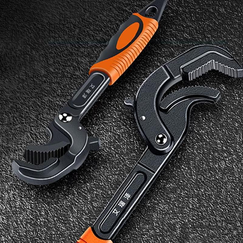 Multipurpose Pipe Wrench, 1 Count Universal Wrench, Multi-functional Open Wrench, Adjustable Ratchet Wrench, Manual Maintenance Tool