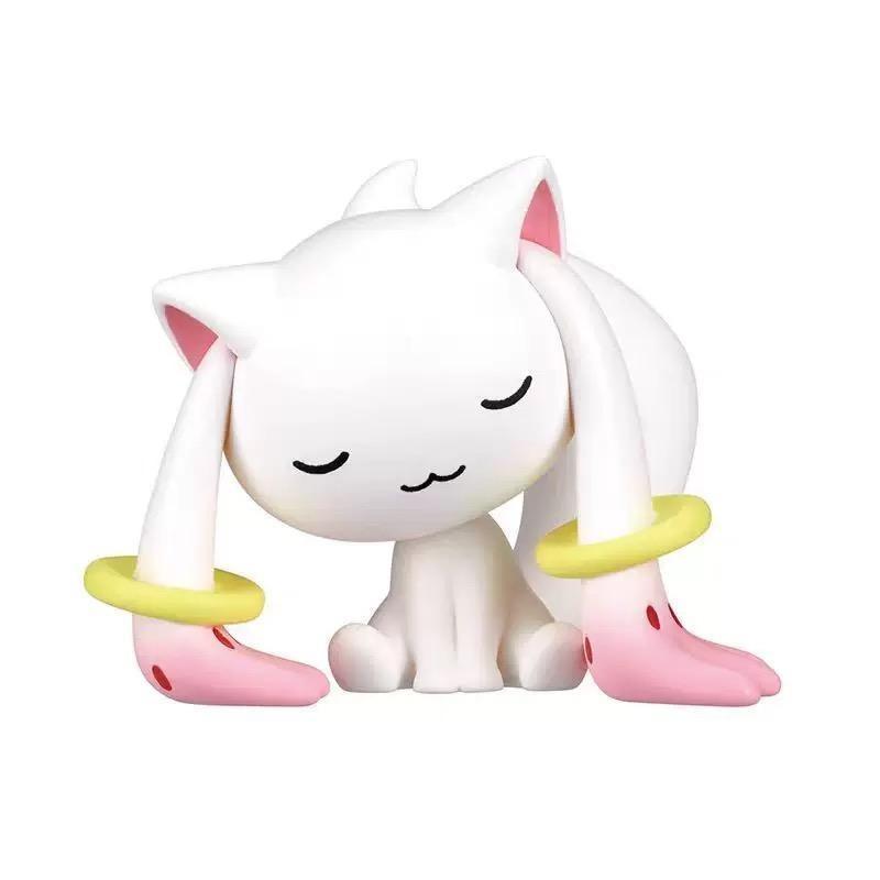 Puella Magi Madoka Magica Sleepy Chibi Figure Set, 4Pcs Anime Collectible Model Kit, Cute Desk Decor Gift for Fans