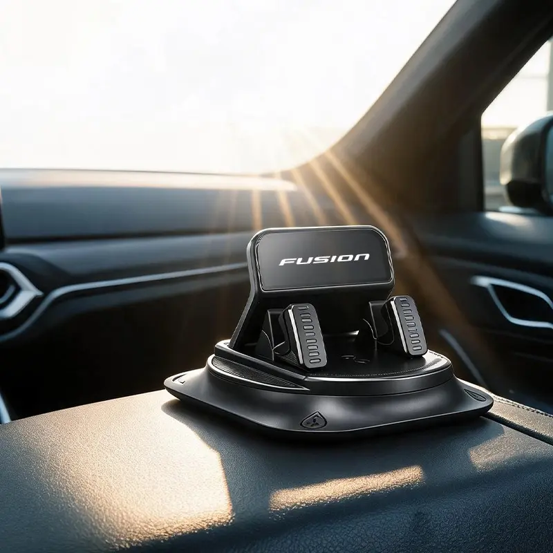 Ford Fusion Car Phone Holder, 360° Rotating Anti-Slip Stand, Holds Most Smartphones with Cases, Central Control Navigation