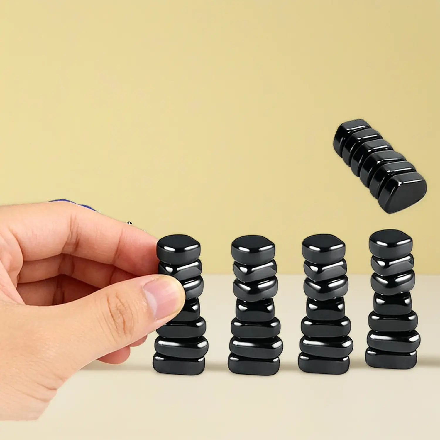Magnetic Chess Game with 32 Stones & Strings – Puzzle Strategy Game for Family, Party, Travel & Camping