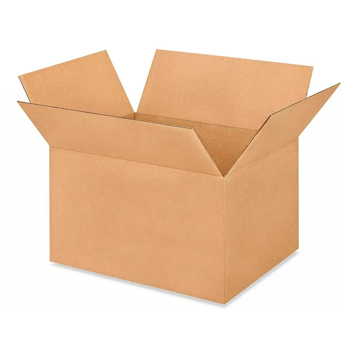 Medium Moving & Shipping Boxes 14 x 14 x 8 Inches (5-Pack) - Extra Strength 200 lb vs Regular - USA-Made Heavy Duty Corrugated Cardboard Carton Boxes