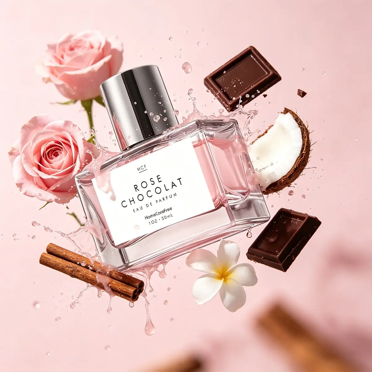 Hcf Rose Chocolat Edp 30ML, Velvety Rose & Rich Cocoa Scent, Romantic Perfume for Date Nights, Long-Lasting Fragrance