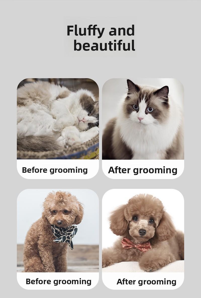 Pet Supplies Dematting Deshedding Pet Comb for Dogs & Cats, Grooming Massage Brush for Removing Loose Fur