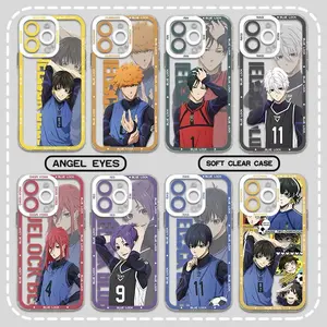 Blue Lock Anime Phone Case For iPhone 17 Promax 16 15 14 13 12 11 Plus Pro Max 17Air and Samsung S26 S25 S24 S23 S22 S21 FE Plus Ultra - Anti Drop Full Perfect Aesthetic Printed Soft TPU Case