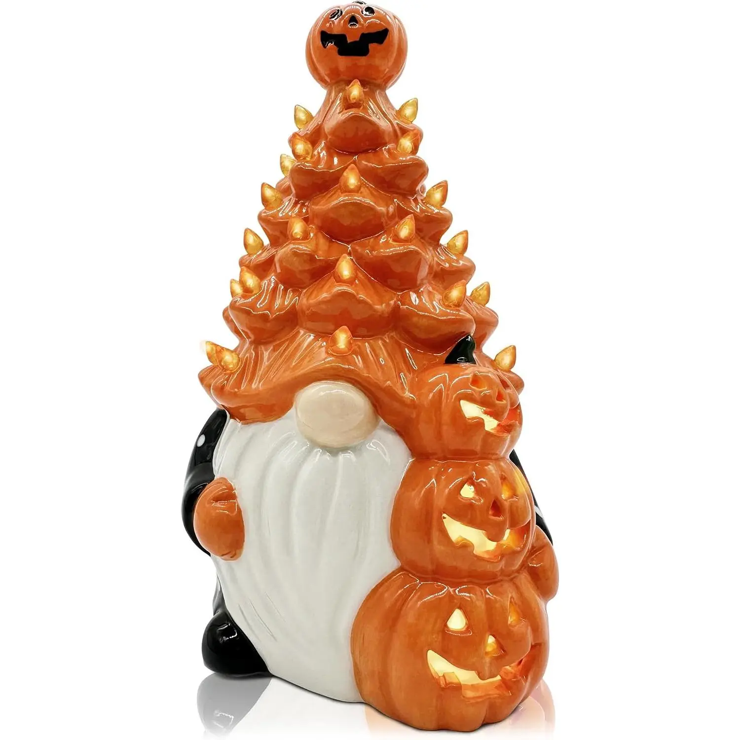 Halloween Decorations, Halloween  Ceramic  Decor | Orange  Pumpkin Decor, Ceramic s Decorations for  Tables Indoor