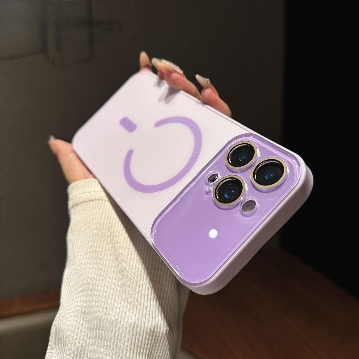 Slim Matte Magnetic Protective Case, Anti-Drop Cover with Integrated Lens and Screen Protector for iPhone 13 to 17 Series