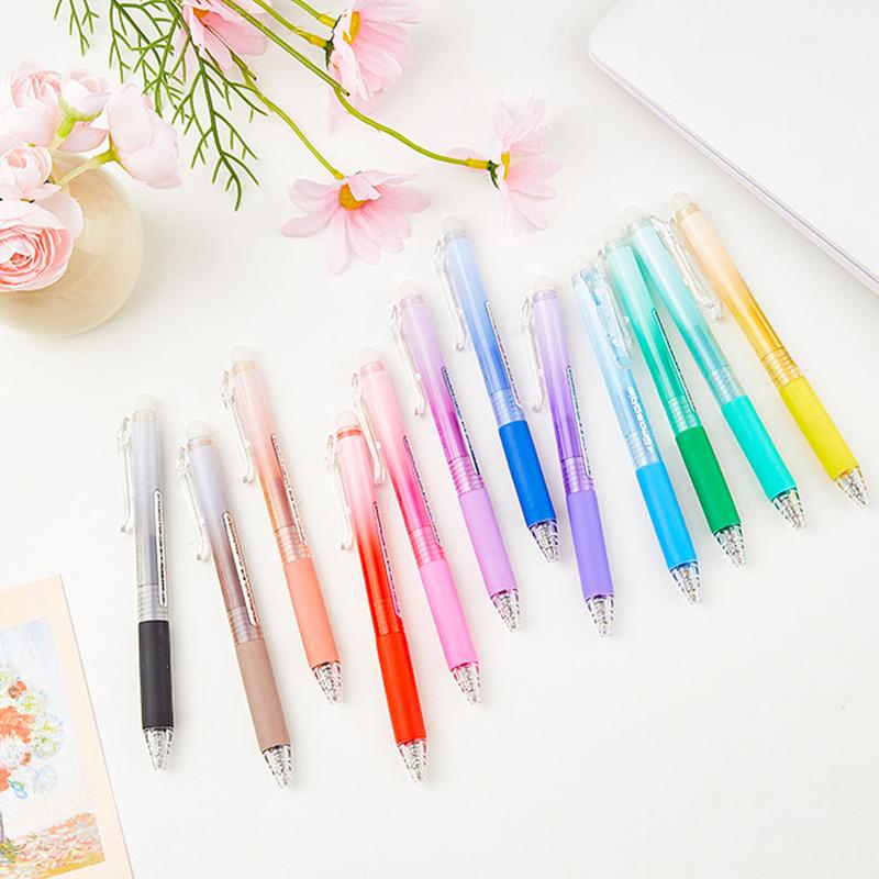【Christmas Gift】Erasable Color Gel Pen Set, 12/24/36pcs Flexible Thin Head Click Pen, Suitable for Students, Teachers, Artists, Suitable for Drawing, Writing, Planning