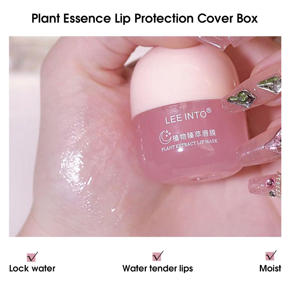 Moisturizing Lip Mask, Hydrating Plant Extract Juicy Lip Care Mask for Day & Night, Plumping Lip Oil for Women & Girls, Lip Moisturizer, Lip Treatment Oil