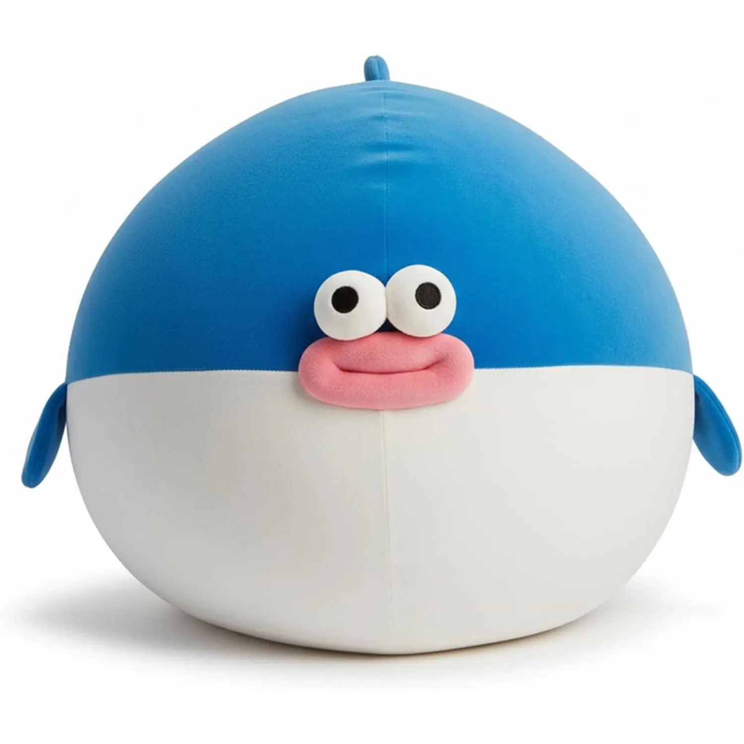 Kids Bean Bag Chair Cover Stuffed Animals Storage - Soft Plush Washable Pufferfish Bean Bag Chair for Boys & Girls, XLarge Toy Storage Organizer Blue Fat Fish Cover Only Without Filling