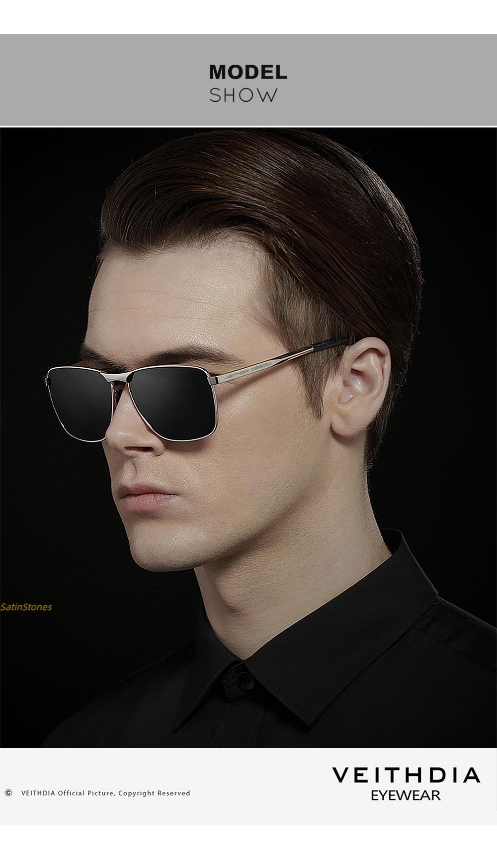 2026 New Men's Polarized UV Protection Sunglasses Square Sunglasses