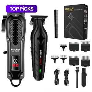 cordless rechargeable trimmer, hair clipper set, electric hair trimmer & accessories, hair cutting kit for men stylists barbershop salon home use, barber equipment, cordless hair clippers, clipper blade, adjustable blade clippers, haircutting kit