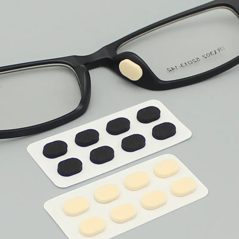 Soft EVA Sponge Eyeglasses Nose Pads, Anti-Slip No Makeup Smudge, Raise Frame, No Pressure Marks Comfort Self-Adhesive Glasses Nose Cushions