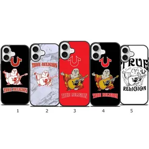 True Religion “Guitar Buddha” Print iPhone Case—a stylish streetwear-inspired protective case compatible with the iPhone 11–17 Pro Max/Plus series and Samsung Galaxy S23–25 series.