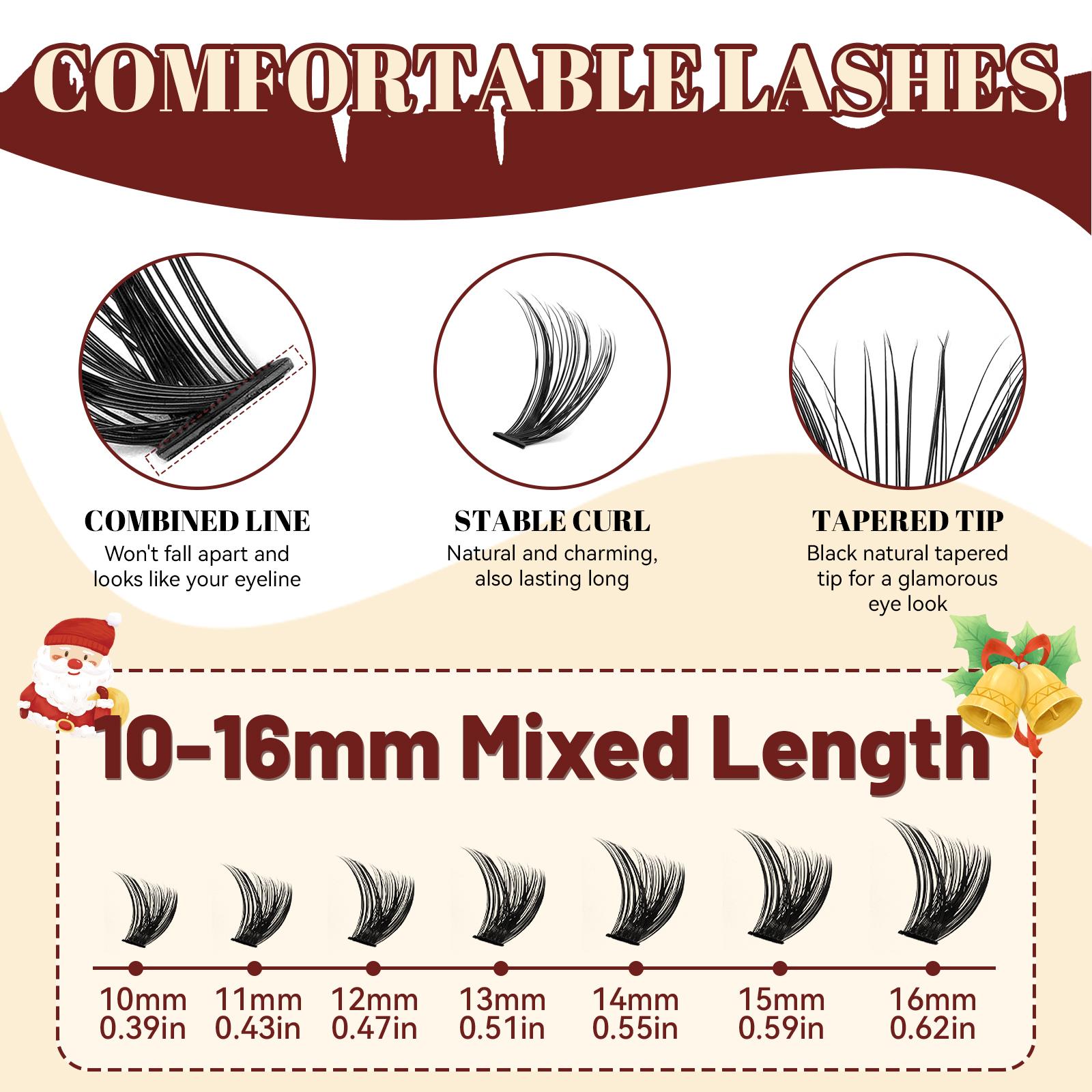 Diy Eyelash Curler Set, Natural Eyelash with Eyelash Bond & Seal, Eyelash Remover, Eyelash Mousse, 2 Eyelash Shampoo Brushes, Tweezers, Eyelash Curler Eyelash Tools Curl Lashes Makeup