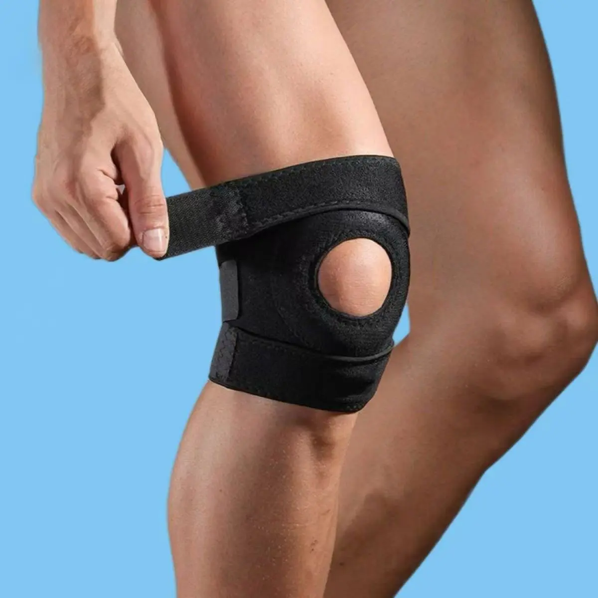 Breathable Adjustable Knee Pads, Pressure Support for Cycling & Hiking, Comfortable Multi-Use Sports Protection Gear, Ideal for Daily Activities