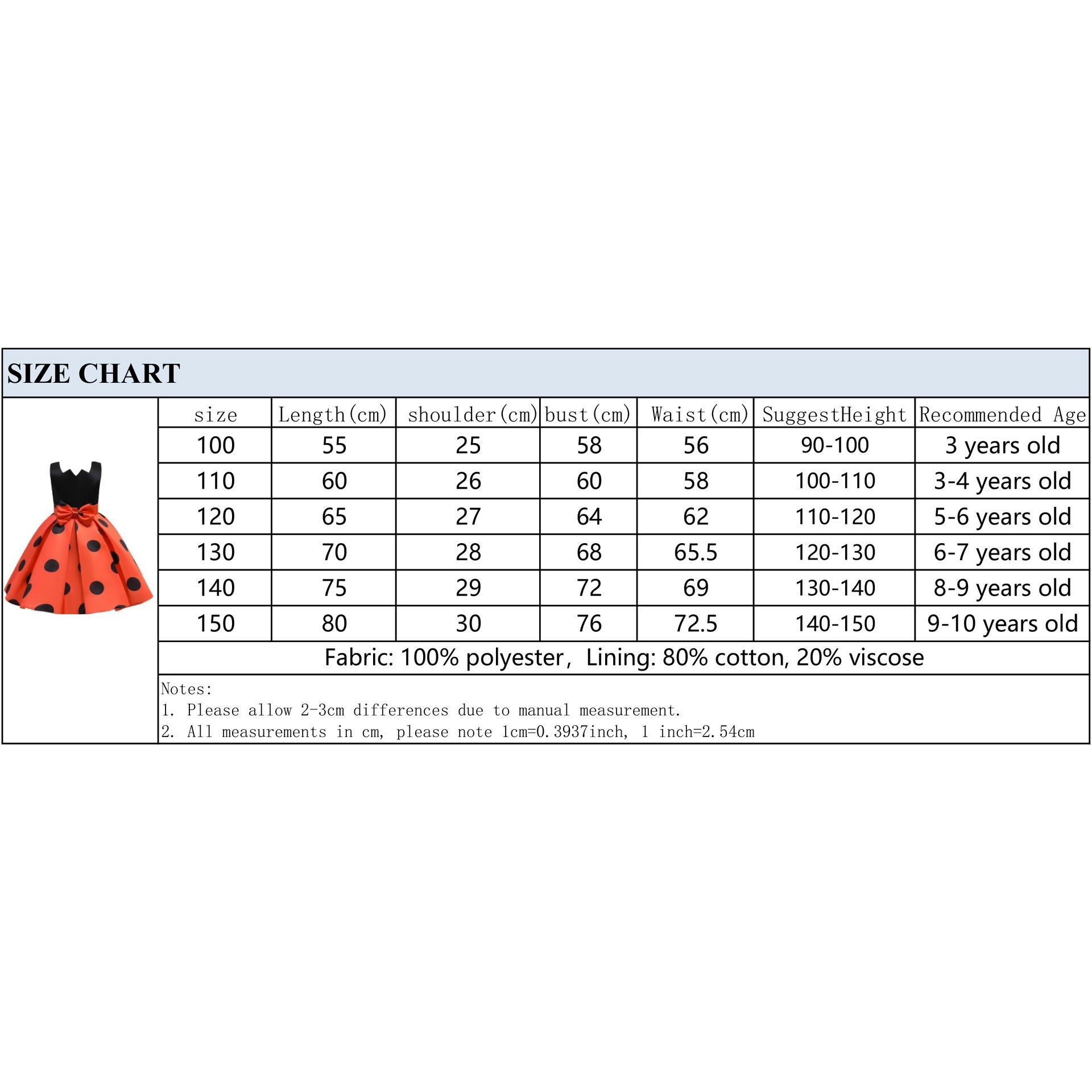 Princess Dress For 2-10Y Girls Wave Point Print 5T Bow Full Dress Performance One Piece Party Dress ZT-8046