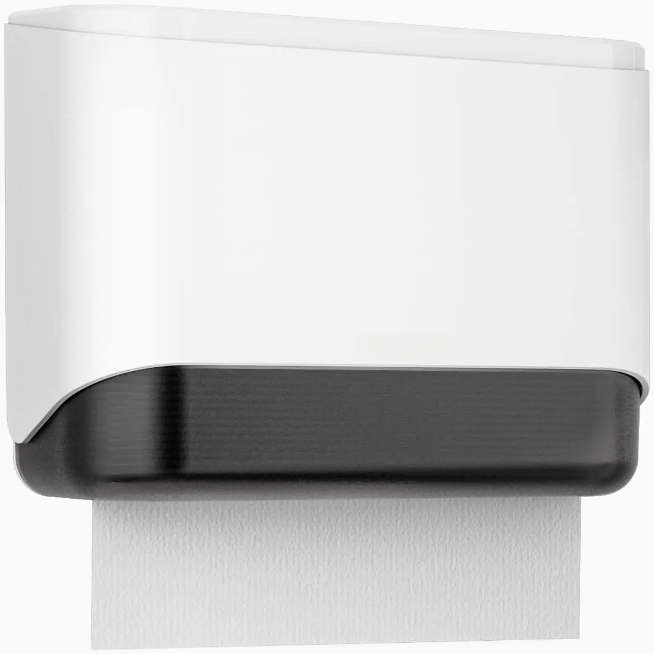 Commercial Paper Towel Dispenser Wall Mount Paper Towel Holder Large Capacity 200 Multifold/Trifold/C Fold Hand Towel Dispenser Bathroom Tissue Dispenser (White)