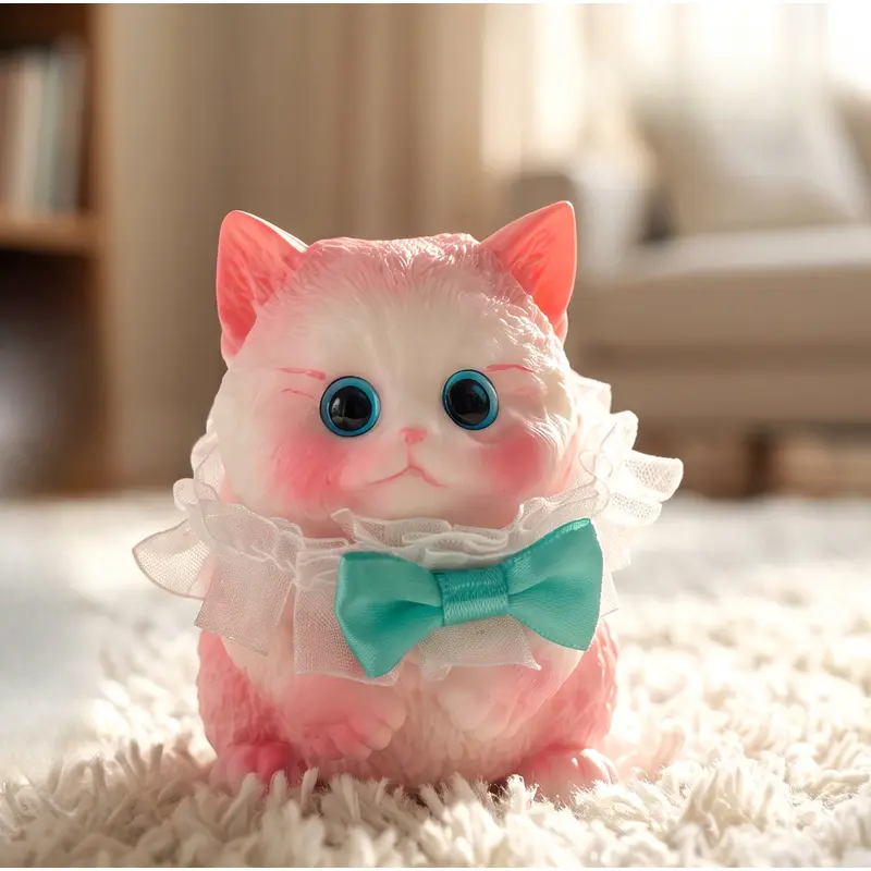 Multiple Choice Cute Cat Pinch Music Internet Celebrity Stress Relief Slow Rebound Doll Simulation Cat Pinch Music Stress Relief Toy Satisfying Squishy