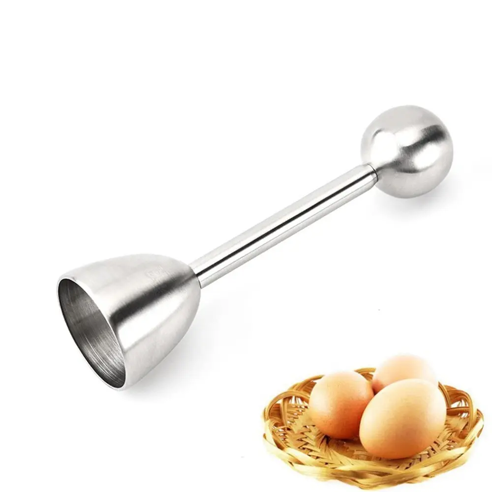 Stainless Steel Egg Cracker Tool, Boiled Egg Cracking Tool, Multi-Functional Kitchen Utensil, Easy-To-Use Egg Shell Remover, Durable Design for Daily Use