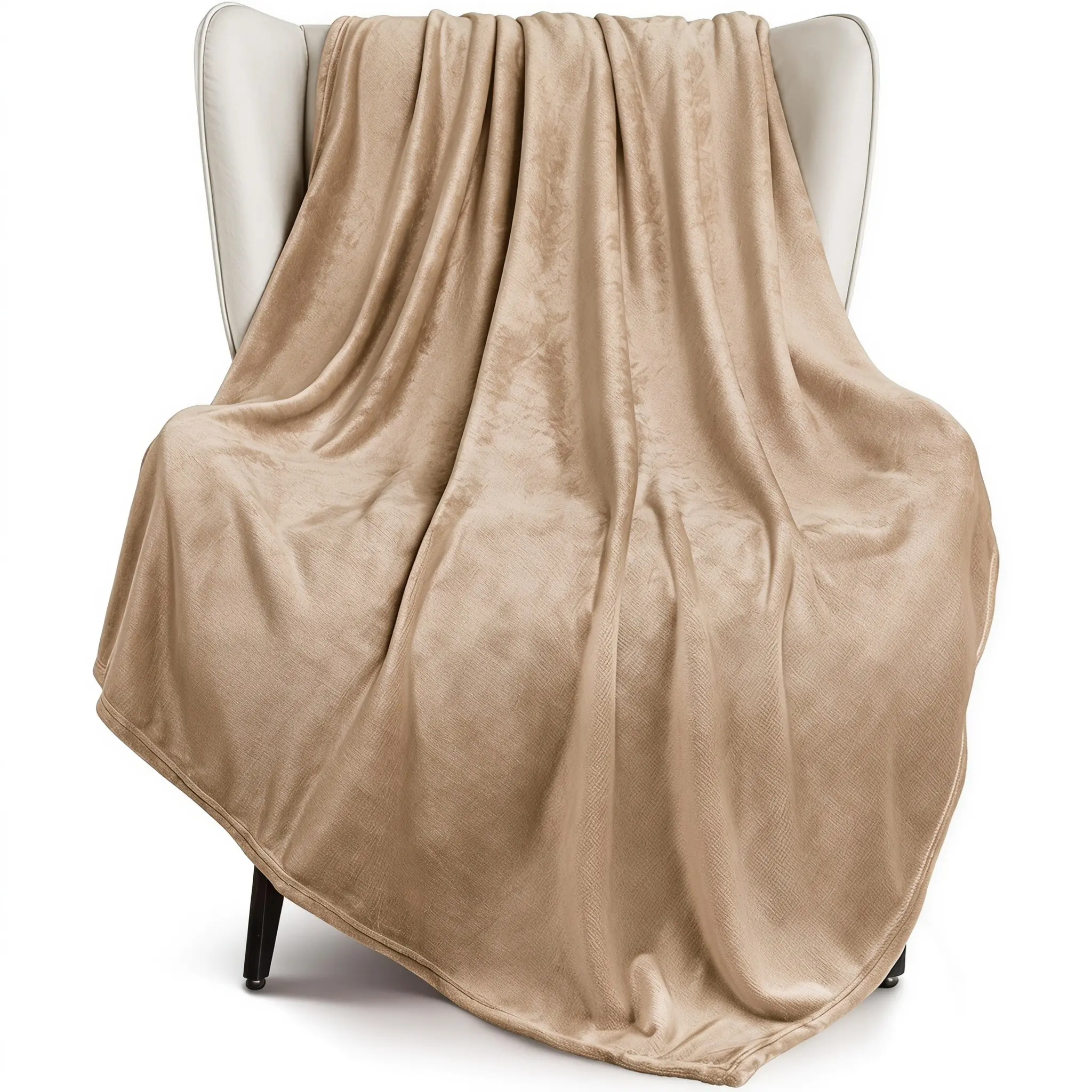 Ultra Soft Flannel Blanket, Extra Large Twin Size, Cozy and Breathable, Ideal for Sofa, Bed, Chair, All Seasons, Super Fine Fiber Bedding