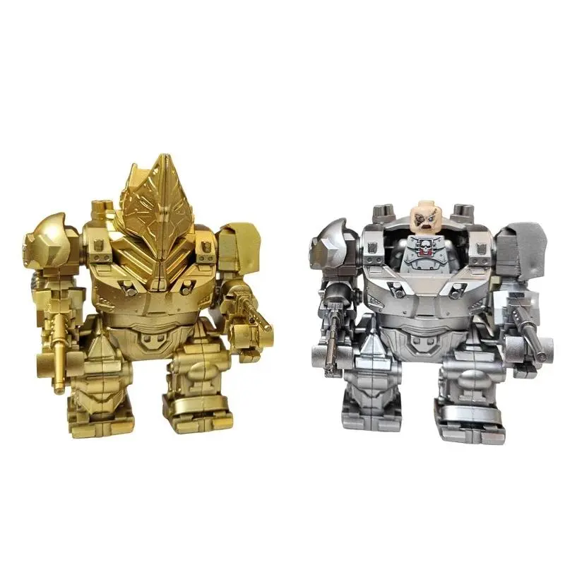 Big Size Rhino Mech Armour Building Blocks Mini Action Figure Bricks Toys